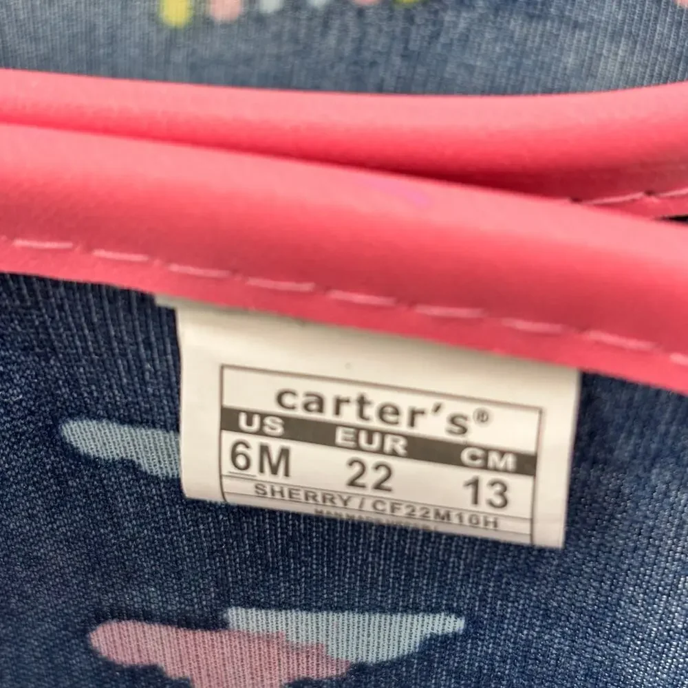 Carter's Size 6 Sherry Rainbow Boots Toddler Pink Navy Blue